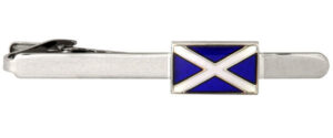 Silver Scotland Flag Tie Clip