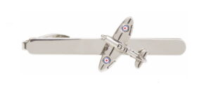 Silver Spitfire Tie Clip