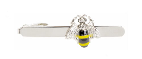 Silver Bee Tie Clip