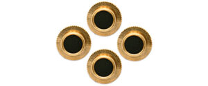 gold and black round cufflinks