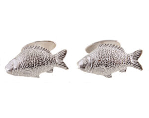 Sterling Silver Fish Cufflinks