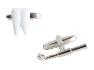 Dentist Tooth & Mirror Cufflinks