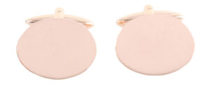 Rose Gold Plated Oval Cufflinks