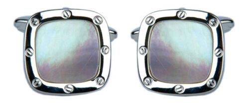 Silver cufflinks