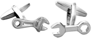 Silver Spanner & wrench Cufflinks