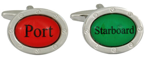 Port and Starboard Boat Themed Cufflinks