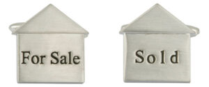 House For Sale and Sold Silver Estate Agent Cufflinks