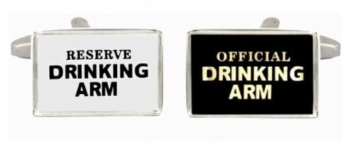 Reserve Dinking Arm and Official Drinking Arm Cufflinks