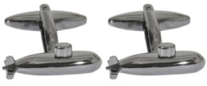 Silver Submarine Cufflinks