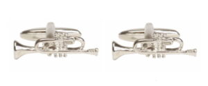 Silver Trumpet Cufflinks
