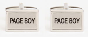 Silver Page Boy Cufflinks