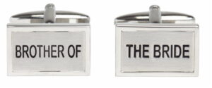 Silver Brother of the Bride Cufflinks