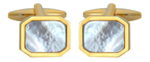 Gold Mother of pearl Cufflinks