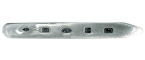 Collar StiffenerS Solid Sterling Silver Featuring Spread Hallmark (Pair)