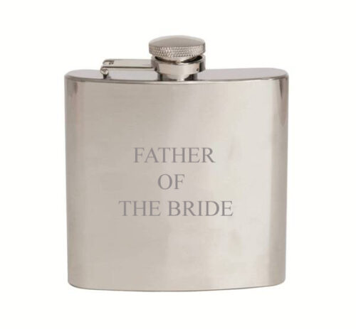 Father of the Bride Wedding Hip Flask 6oz