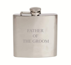 Father of the Groom Wedding Hip Flask 6oz