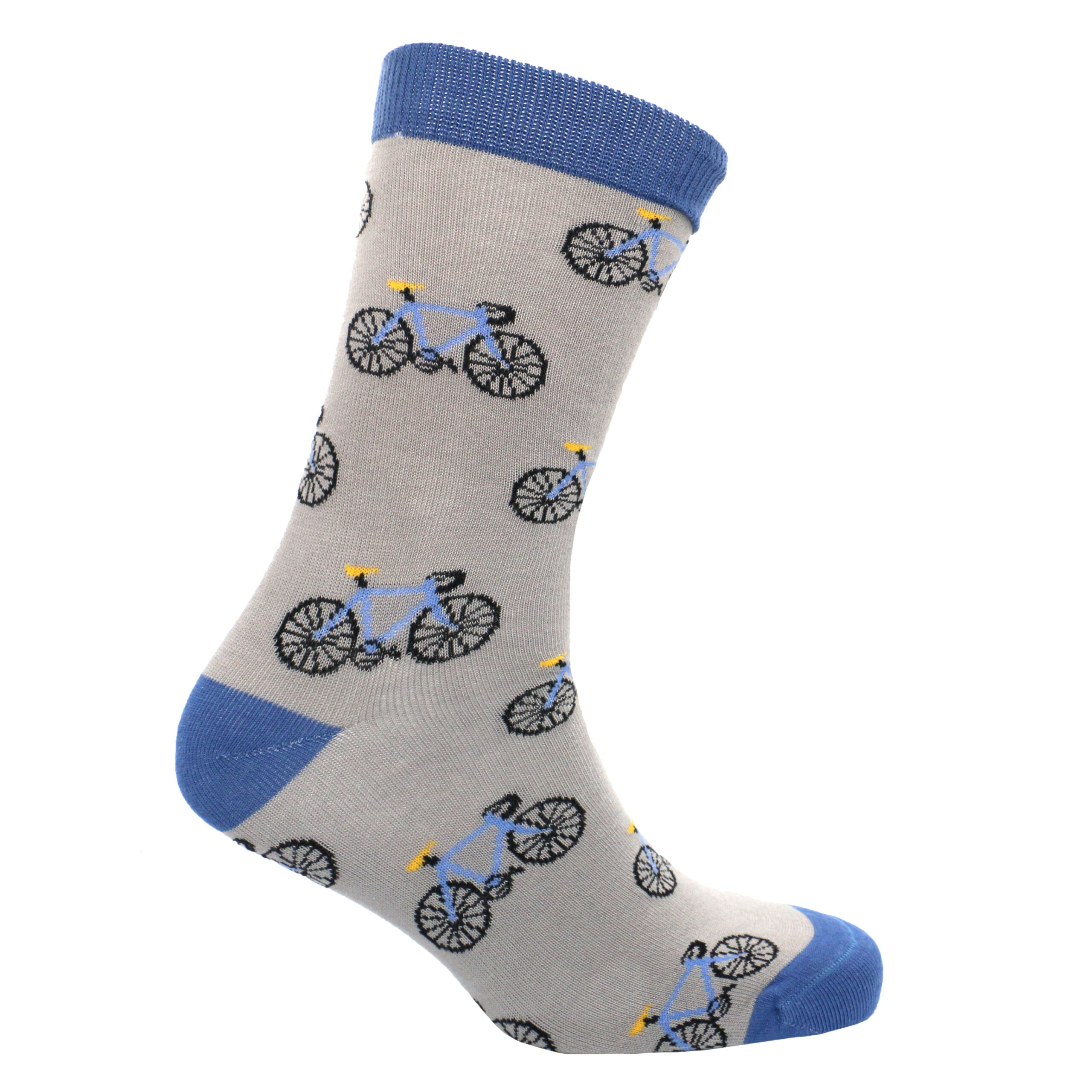 Bicycle Socks - Black and Grey Combed Cotton - Dalaco