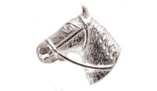 Horse Head Sterling Silver Tie Tac
