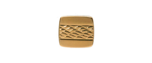 Square Centre Pattern Gold Plated Tie Tac