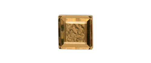 Square Diamond Cut Gold Plated Tie Tac