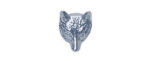 Mens Silver Fox Tie Pin