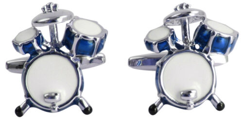 Blue Drum Set Cufflinks