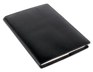 Leather Bound Notebook and Lined Refill Pad
