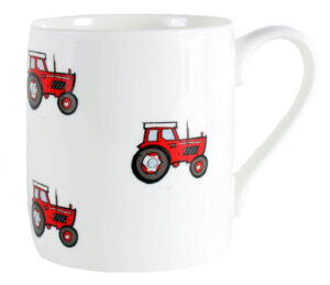 Tractor Illustration Fine Bone China Mug