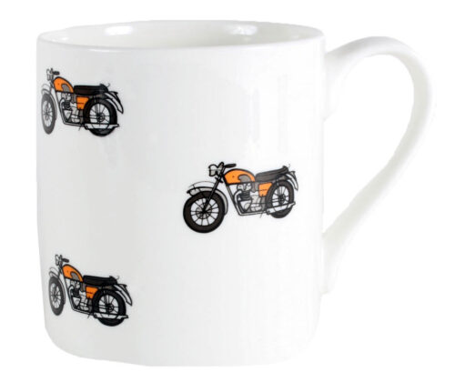 Motorbike Illustration Fine Bone China Mug