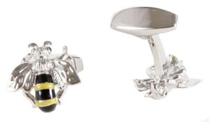 Bee Engravable Back Cufflinks