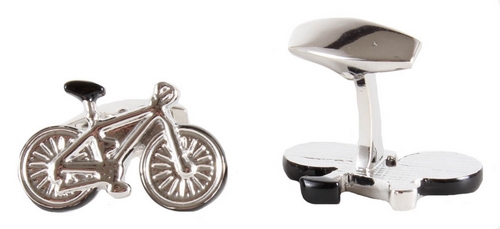 Bicycle Engravable Back Cufflinks