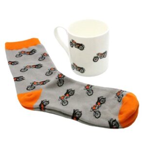 Motorbike Mug & Sock Set